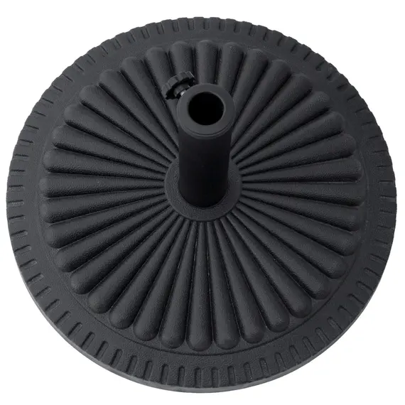 Buy Outsunny 14kg Round Cement Parasol Base Umbrella Weight Stand Holder Fits Φ35mm,Φ38mm,Φ48mm Pole for Patio Outdoor Garden - Black, 8 image