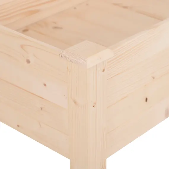 Buy Garden Wooden Planters， Non-Woven Fabric, Rectangular Raised Bed,Fir Wood，Indoor/Outdoor, 122.5Lx56.5Wx76H cm, 9 image