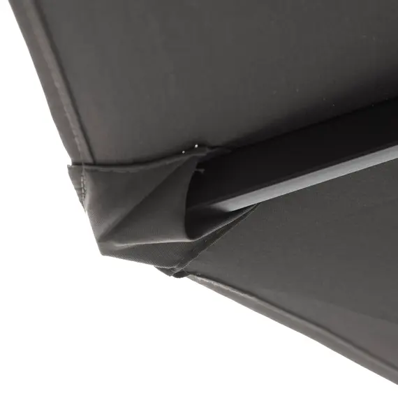 Buy 4.6M Sun Umbrella Canopy Double-sided Crank Sun Shade w/ Cross Base Grey, 9 image