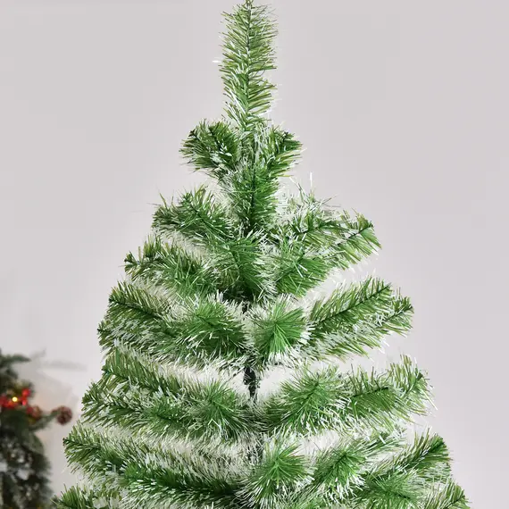 Buy 7FT Indoor Christmas Tree Artificial Decoration Xmas Gift with Metal Stand Branch Tips, 9 image