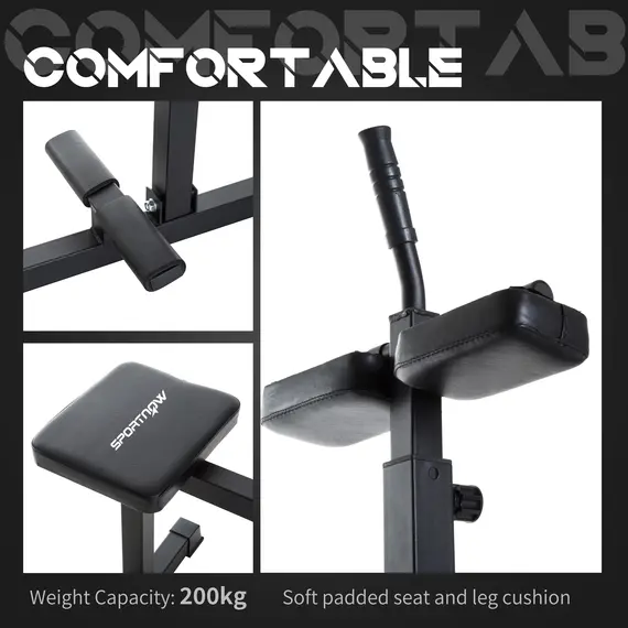 Buy SPORTNOW Seated Leg Extension Machine, Adjustable Leg Raise Machine and Curl Machine with Plate Loaded for Hip, Lower Body and Home Gym Workout, 6 image