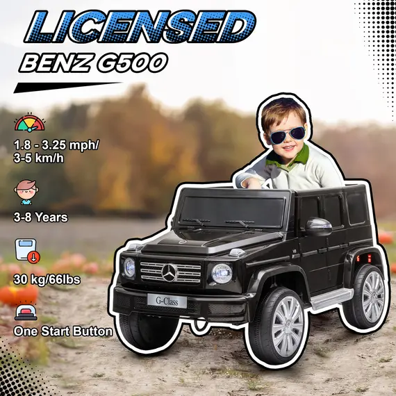 Buy Mercedes Benz G500 12V Kids Electric Ride On Car Toy w/ Remote Control, 5 image