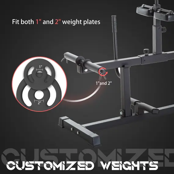 Buy SPORTNOW Seated Leg Extension Machine, Adjustable Leg Raise Machine and Curl Machine with Plate Loaded for Hip, Lower Body and Home Gym Workout, 7 image