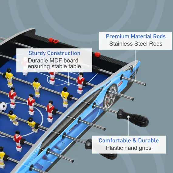 Buy 29 Inch Mini Tabletop Football Foosball Gaming Table  Play Fun Game 74.5L x 36.1W x 12H CM, 4 image