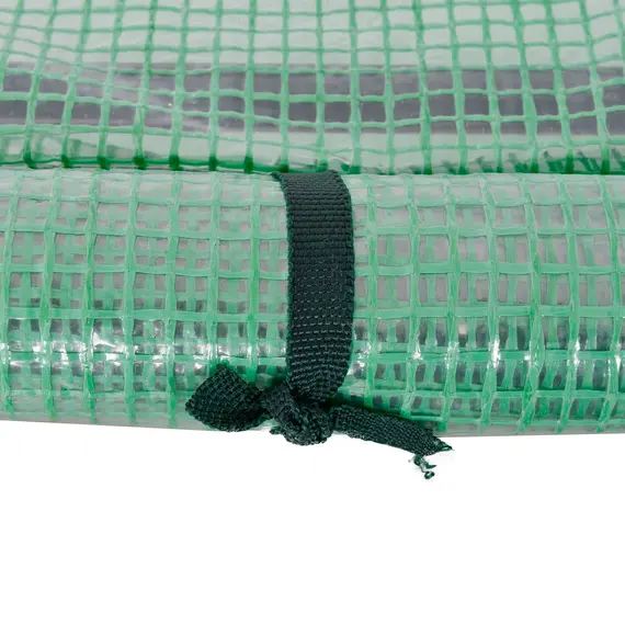 Buy Outsunny Tunnel Greenhouse Green Grow House for Garden Outdoor, Steel Frame, PE Cover, Green, 200 x 100 x 80cm, 7 image