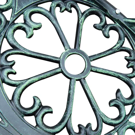 Buy Cast Aluminum Garden Bench-Antique Green, 8 image
