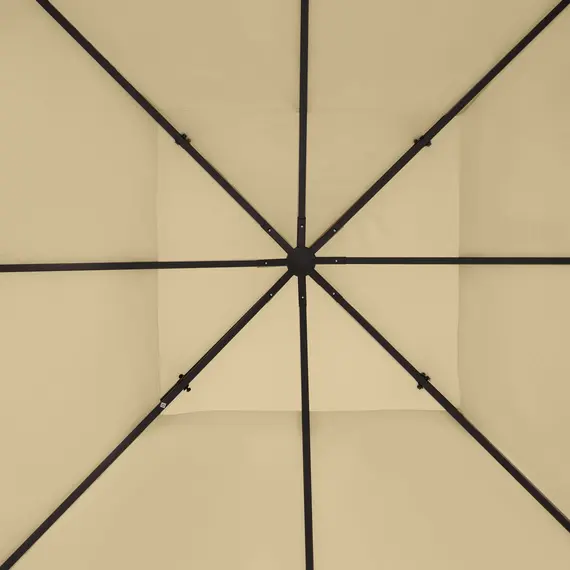 Buy Outsunny Gazebo Roof Replacement, for 3 x 4m Frames - Cream, 8 image
