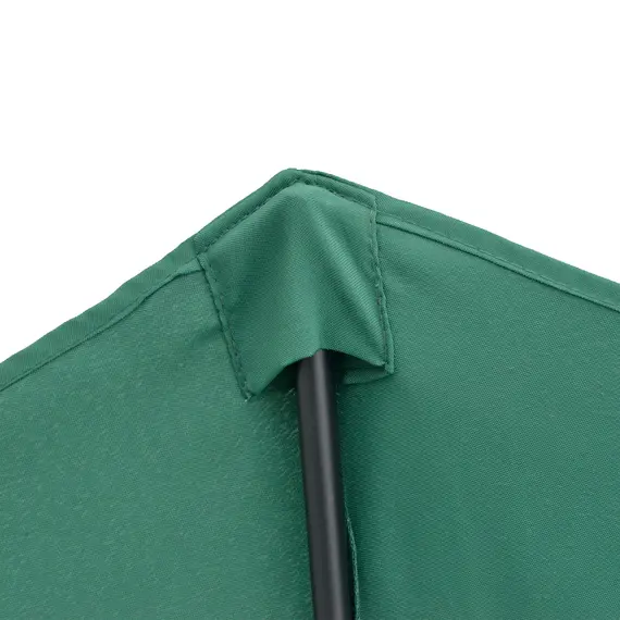 Buy Outsunny 2.7m Garden Half Parasol, Outdoor Balcony Umbrella with 5 Steel Ribs, Patio Sun Shade, Green, 8 image