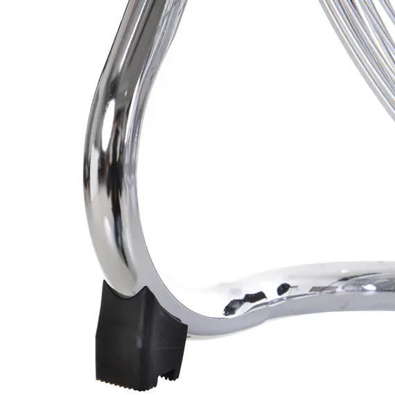 Buy 18" Chrome Metal Floor Fan with Tilting, High Velocity, 3 Speed, Portable Gym Fan for Home Office, Silver, 9 image