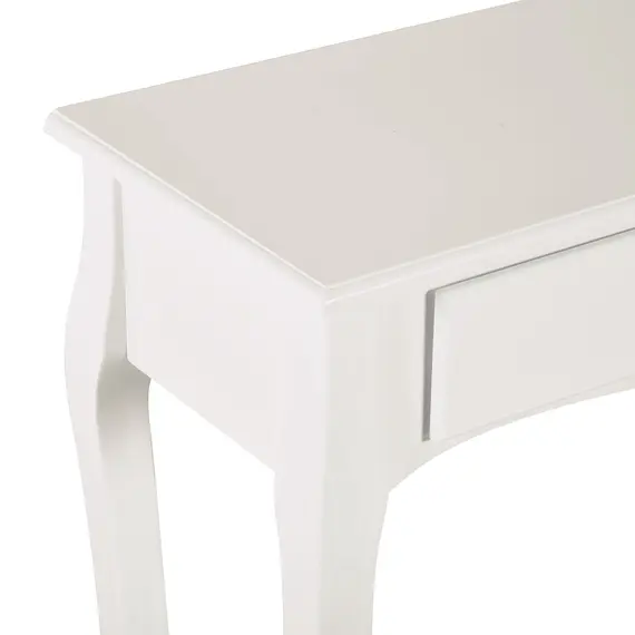 Buy Console Table Modern Sofa Side Desk with Storage Shelves Drawers for Living Room Entryway Bedroom Ivory White, 8 image