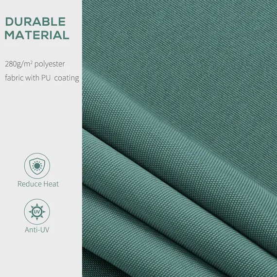 Buy Manual Retractable Awning, 2.5x2 m-Dark Green, 4 image