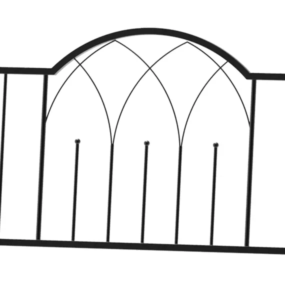 Buy Garden Metal Arch Bench Outdoor Patio Rose Trellis Arbour Pergola for Climbing Plant Antique Style 2-Seater Chair, Black, 7 image