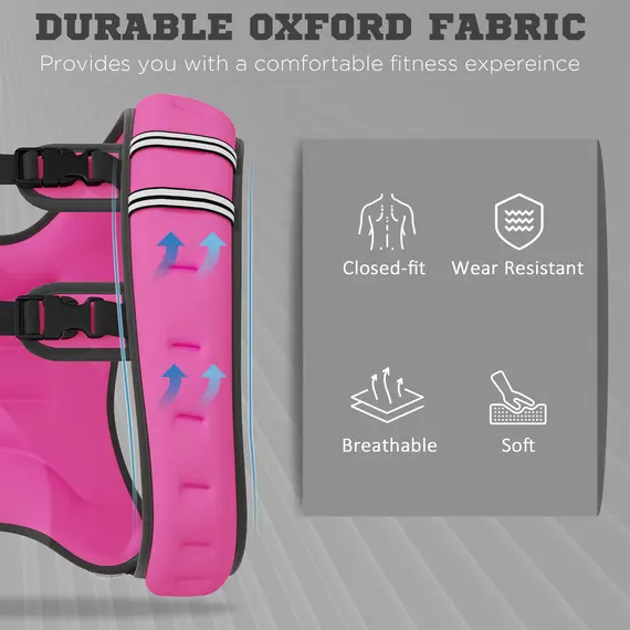Buy 8KG Weighted Vest, Running Weight Vest with Adjustable Strap, Convenient Pocket and Reflective Strips for Men and Women, 4 image