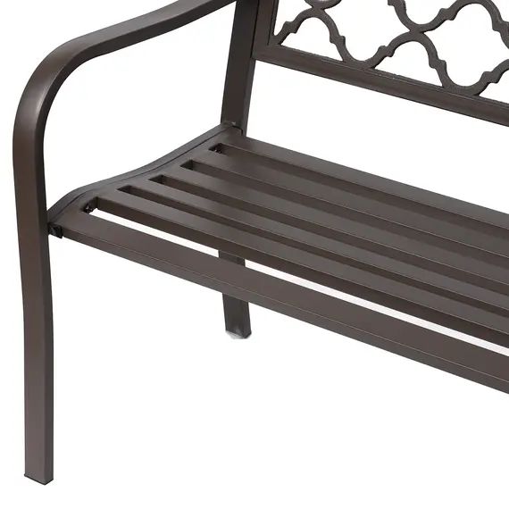 Buy Antique Style Outdoor Cast Iron Front Porch Bench Path Chair Seat Outdoor, 6 image