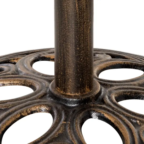 Buy 11.5 kg Cast Metal Round Patio Umbrella Base Stand, Umbrella Holder for Outdoor, Patio, Garden, Bronze Tone, 7 image