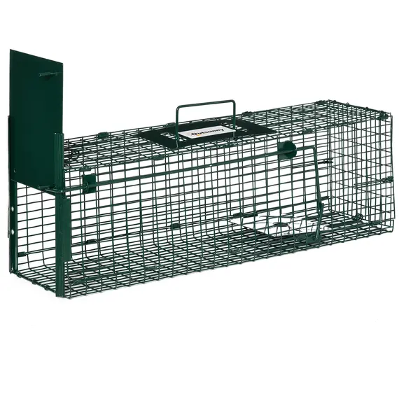 Buy Metal Rat Trap with Single Door, for Small Animals, Dark Green