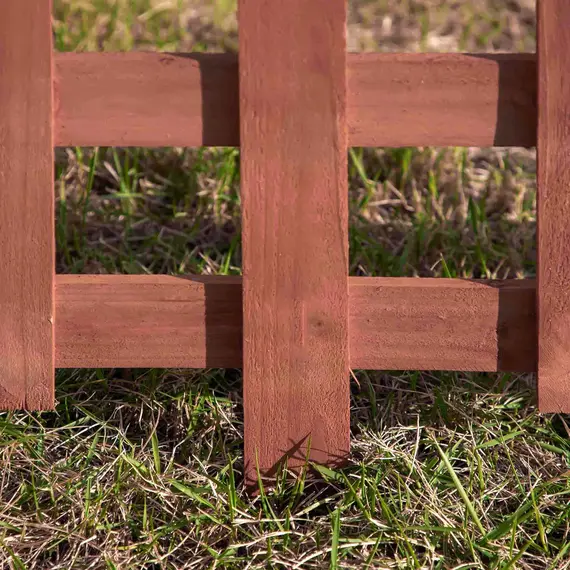 Buy Set of 12 Wooden 60cm Garden Fence Pieces, 7 image
