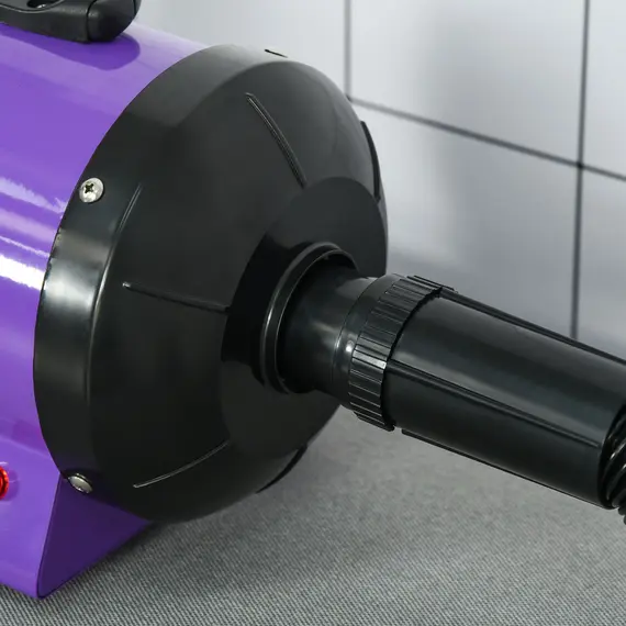 Buy Dog Hair Dryer Pet Grooming Blaster Dryer Blower Adjustable Temperature Speed with 2.1M Flexible Hose 3 Nozzles - Purple, 9 image