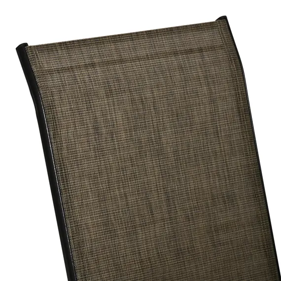 Buy Set of Four Stackable Mesh Seat Chairs - Mixed Brown, 8 image