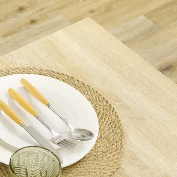 Buy Dining Table for 4-6 People, Kitchen Table with Wood Effect for Dining Room, Oak, 8 image