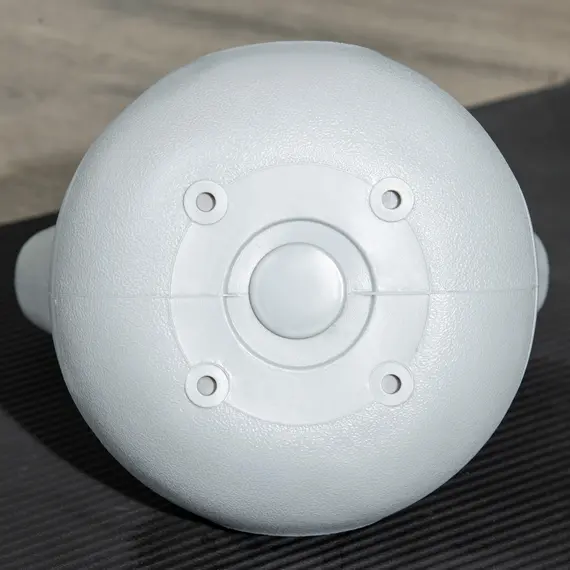 Buy SPORTNOW Kettlebell, 10kg Kettle Bells with Handle for Home Gym Weight Lifting and Strength Training, Light Blue and Grey, 9 image