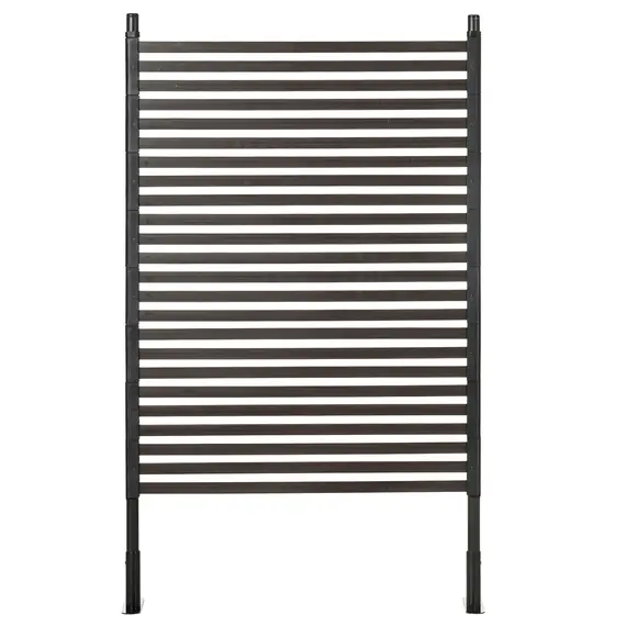 Buy Garden Fence with 2 Standing Ways for Hard & Soft Ground, Decorative Outdoor Divider, Animal Barrier Fence, Brown, 7 image