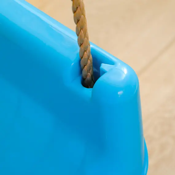 Buy 3 in 1 Detachable Kids Swing Seat with Seatbelt, Adjustable Rope for Indoor, Outdoor, Light Blue, 9 image