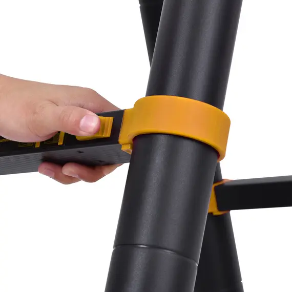 Buy 3.8m Duo Aluminium Ladder w/ Tool Holder - Yellow, 8 image