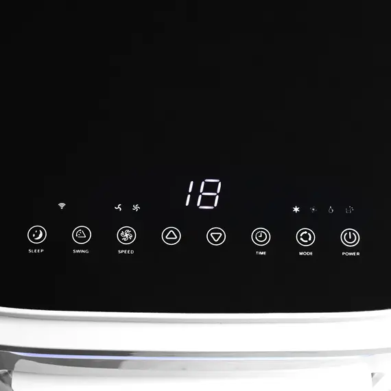 Buy HOMCOM 9000 BTU Portable Air Conditioner, Smart Home WiFi Compatible, 4 in 1 Air Conditioning Unit, Dehumidifier, Fan with Remote, 24H Timer, Window Venting Kit, 20m², R290, A Energy Efficiency, 9 image