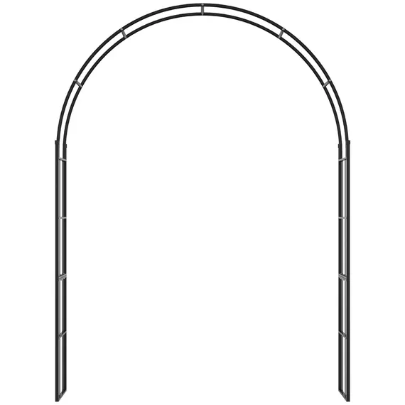 Buy 223cm Garden Arch Trellis, Outdoor Wedding Arbor for Ceremony for Climbing Roses, Vines and Plants, 7 image