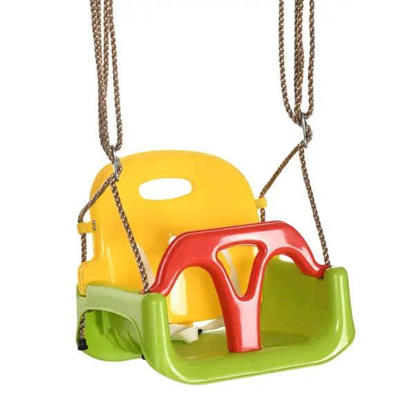 Buy 3 in 1 Detachable Kids Swing Seat with Safety Belt, Adjustable Rope for Indoor, Outdoor, Playground, Garden, Green