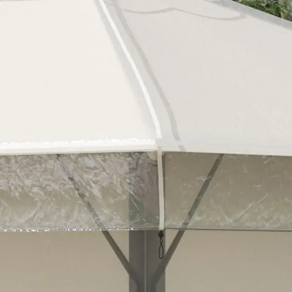 Buy Outsunny 3 x 3 (m) Gazebo Protective Cover, Waterproof Transparent Gazebo Replacement Canopy Cover Top for Canopy and Tent, 7 image