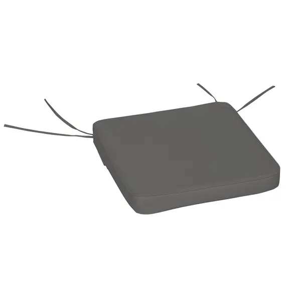 Buy Set of 6 Pcs Chair Cushion, 42Lx42Wx5T cm-Grey, 9 image
