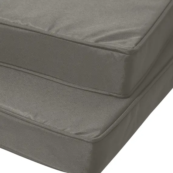 Buy Set of 2 Garden Chair Cushions with Ties, 45 x 45 cm Replacement Cushions for Outdoor Furniture, Dark Grey, 8 image