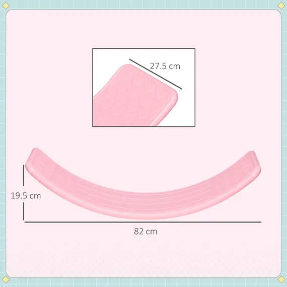 Buy ZONEKIZ Balance Board, Kids Wobble board, for Ages 3-6 Years - Pink, 3 image