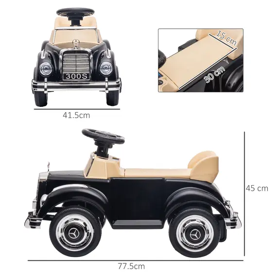 Buy Foot to Floor Ride on Sliding Car Mercedes-Benz 300S Licensed for 18-48 months, 3 image