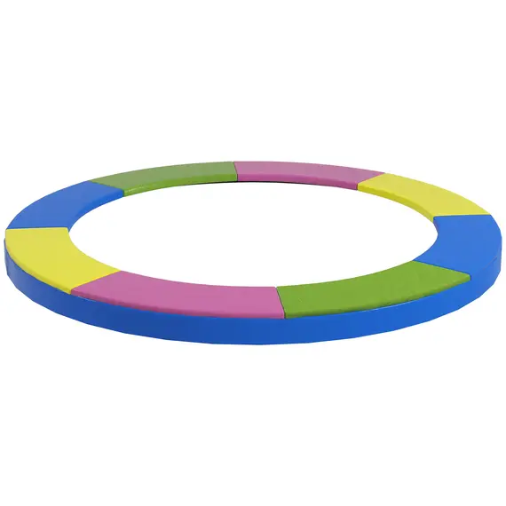 Buy 10FT Trampoline Spring Cover, Plastic Trampoline Pad Replacement with Elastic Cord, Waterproof, UV Resistant and Tear-Resistant, Multi-Colored