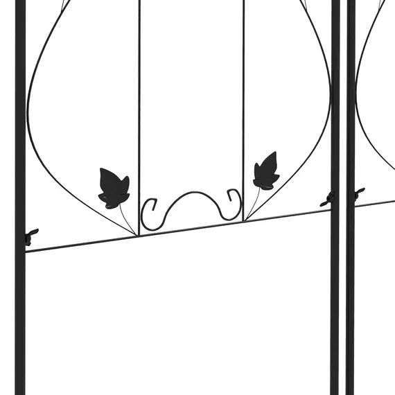Buy Metal Trellis Set of 2, Garden Trellis for Climbing Plants Support Frames, Leaf Design, 8 image