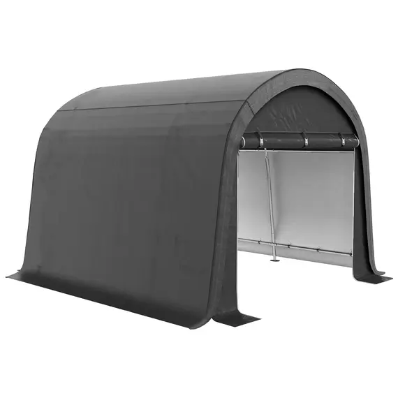 Buy Outsunny 3 x 3(m) Garden Storage Tent, Heavy Duty Outdoor Shed with 2 Doors, Waterproof Portable Shed Storage Shelter with Galvanised Steel Frame for Bike, Motorcycle, Garden Tools, Grey