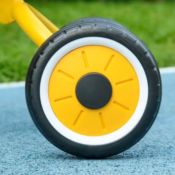 Buy Kids Trike, Tricycle, with Adjustable Seat, Basket, Bell, for Ages 2-5 Years - Yellow, 9 image