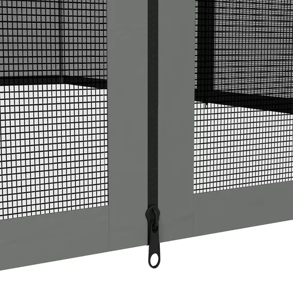 Buy Outsunny 352 x 207cm Universal Replacement Mesh Sidewall Netting for Patio Gazebos and Canopy Tents, (Sidewall Only) Dark Grey, 7 image