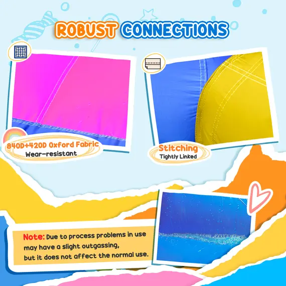 Buy 5 in 1 Bouncy Castle, with Blower, for Ages 3-8 Years - Multicoloured, 6 image