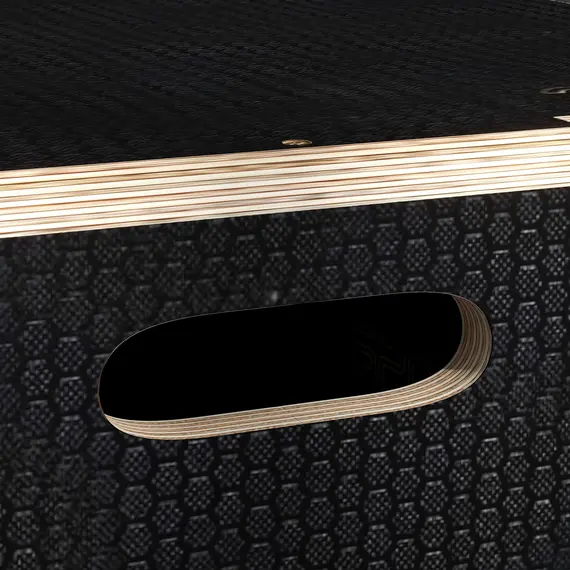 Buy SPORTNOW Multi-Faceted Jump Box, Wooden Step Up Box, for Home, Gym, Exercise, Black, 9 image