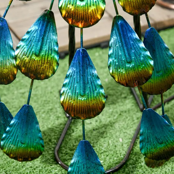 Buy Steel Peacock Garden Statue Decoration Gift, 9 image