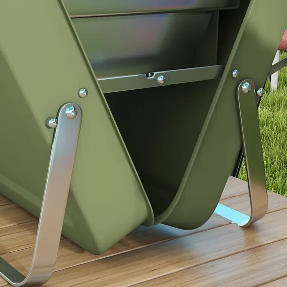 Buy Metal Suitable-Style Portable BBQ Grill - Green, 8 image