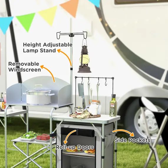 Buy Multi-Feature Folding Camping Kitchen, with Wind Shield, 5 image
