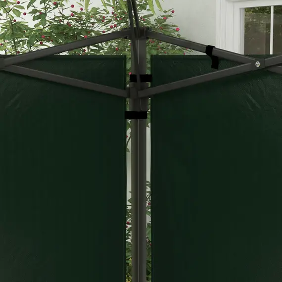 Buy Outsunny Set of Two 3 x 3m Gazebo Frame Replacement Walls - Green, 8 image