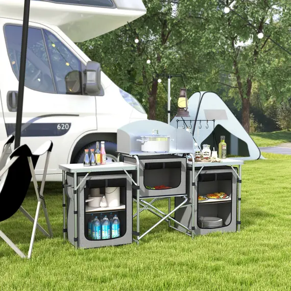 Buy Multi-Storage Portable Camping Kitchen, with Carry Bag, 2 image