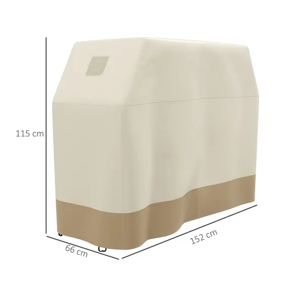 Buy 66W x 152Lcm PU Coated Protective Grill Cover - Beige, 3 image