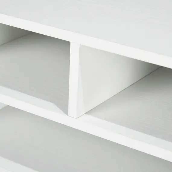 Buy Three-Compartment Printer Storage Cabinet - White, 9 image